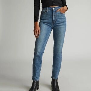 Everlane The Original Cheeky Crop Jeans Women’s Sz 27 Blue Mid Rise Straight Leg